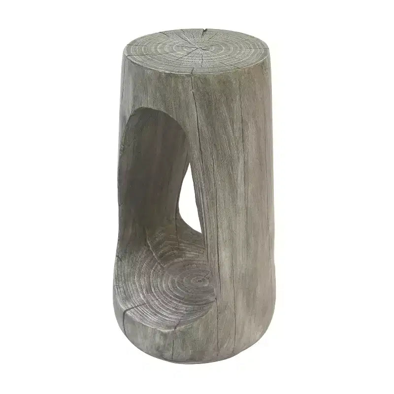 MAYEERTY 1 Pack Modern Hollow MGO End Table, Artistic Side Table for Living Room, Bedroom, Outdoor Patio