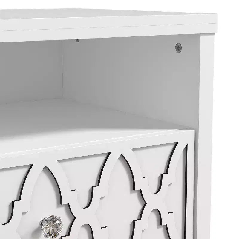 Galano 2-Drawer Nightstand with Open Shelf 22.8 W  15.7 D  26.8 H