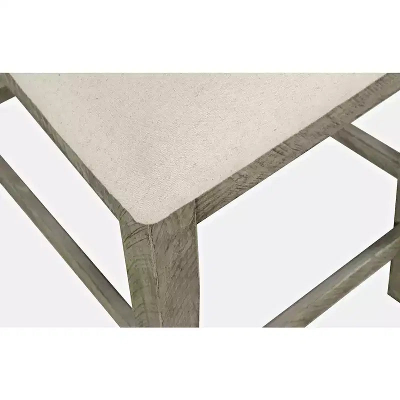 Jofran, Telluride Rustic Farmhouse Solid Wood Upholstered Counter Stool (Set of 2)