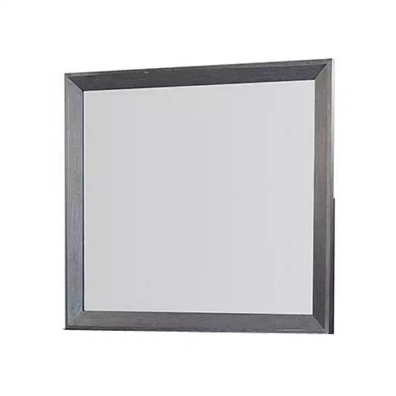 Royal Hampton Dresser Mirror, Classic Weathered Black Solid Rubberwood 42 Inch