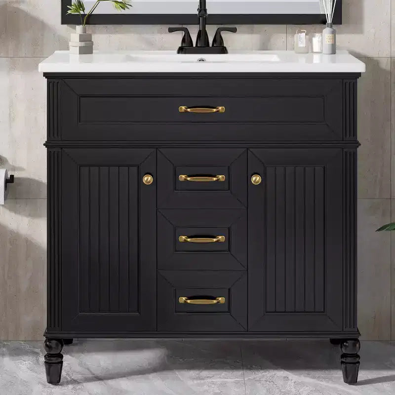 MAYEERTY Wall Mounted Medicine Cabinet, Modern Mirror Cabinet with 3 Doors, Bathroom Storage Cabinet