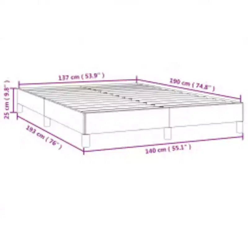 Bed Frame Black Faux leather, plywood, engineered wood Full