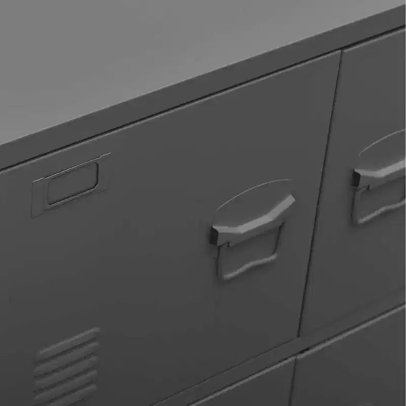 vidaXL Storage Chest White Steel, plastic 29.5x15.7x31.5 in