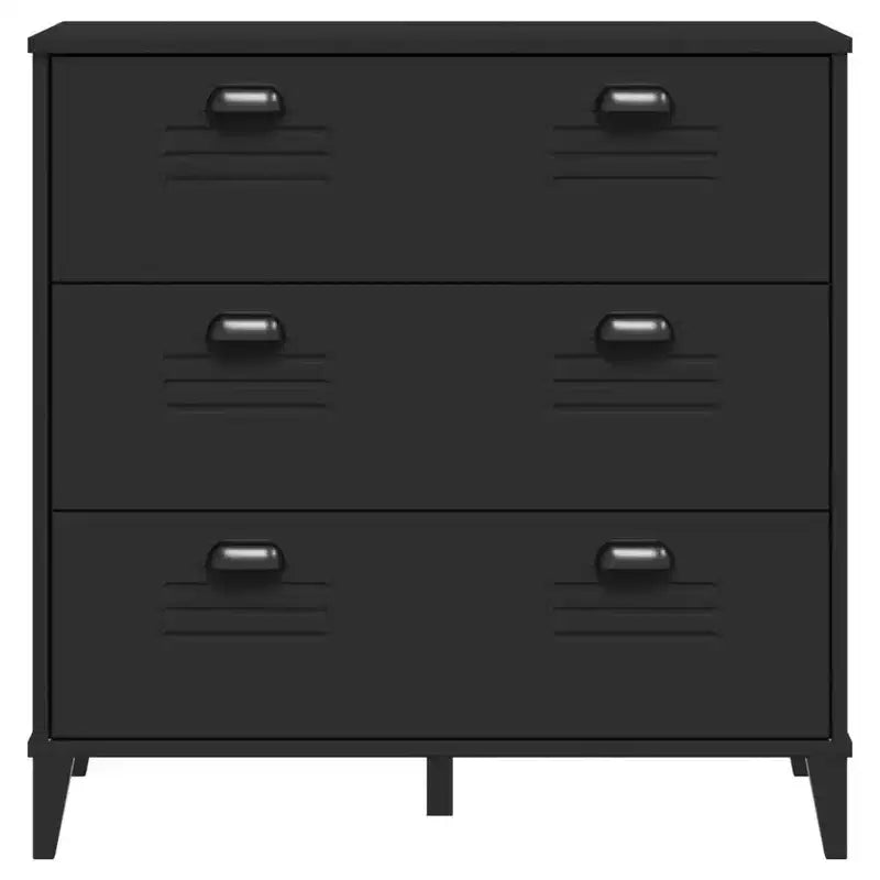 vidaXL Drawer Cabinet File Storage Home Living Room Furniture Solid Wood Pine