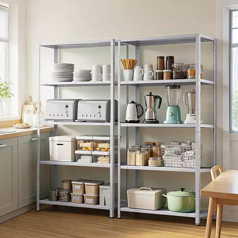 COZONY Adjustable Storage Shelves, Metal Shelf Organizer Unit for Garage Bedroom Living Room Office Closet