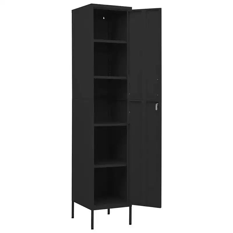vidaXL Metal Storage Cabinet Storage Locker Organizer for School Office Steel - Olive Green