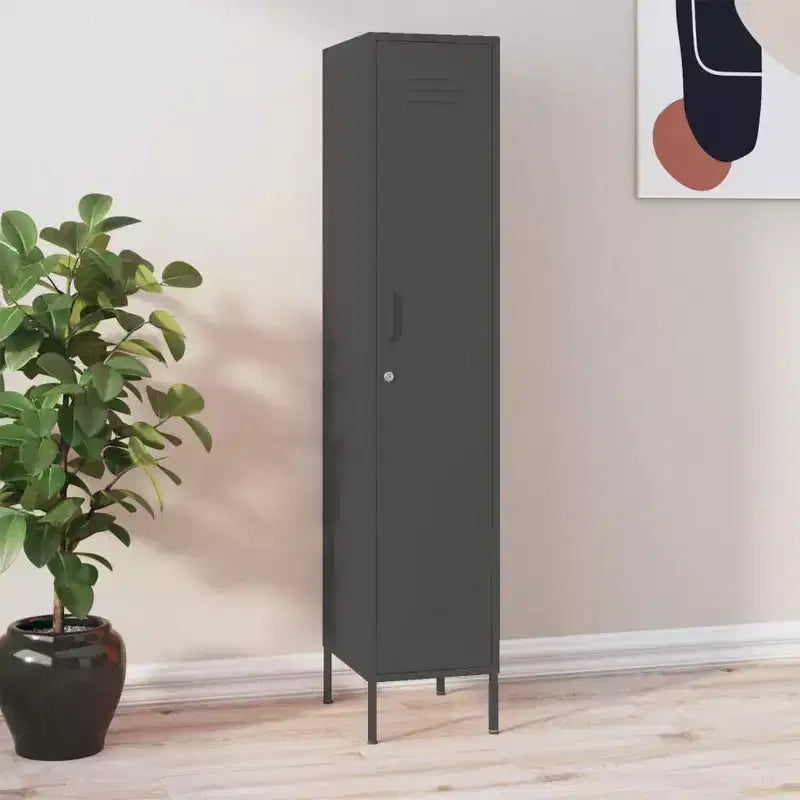 vidaXL Metal Storage Cabinet Storage Locker Organizer for School Office Steel - Olive Green