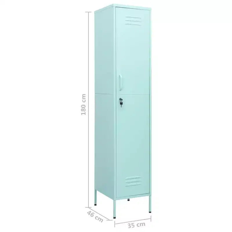 vidaXL Metal Storage Cabinet Storage Locker Organizer for School Office Steel - Olive Green