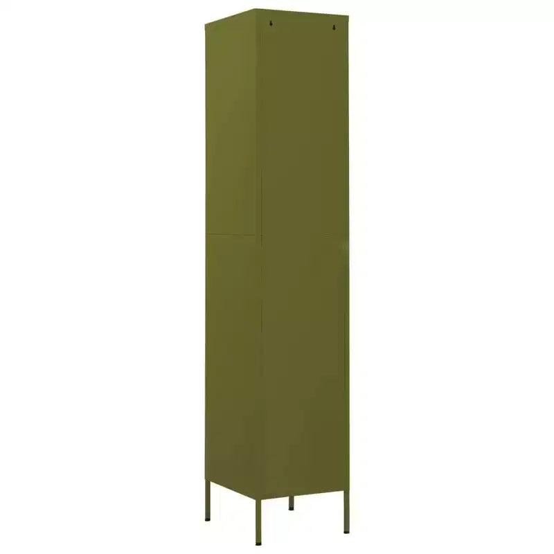 vidaXL Metal Storage Cabinet Storage Locker Organizer for School Office Steel - Olive Green