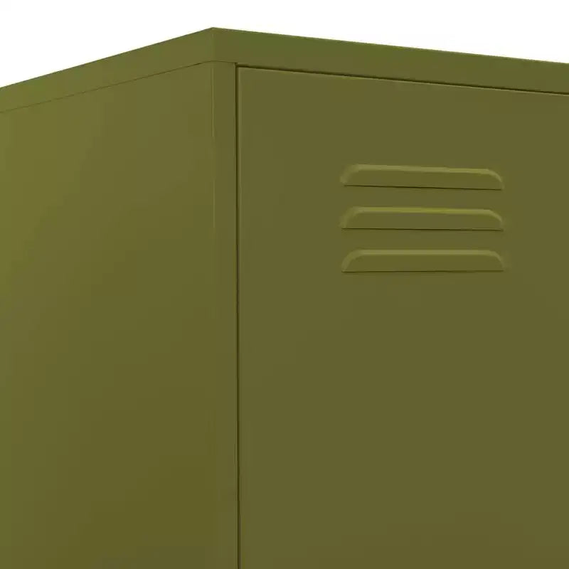 vidaXL Metal Storage Cabinet Storage Locker Organizer for School Office Steel - Olive Green