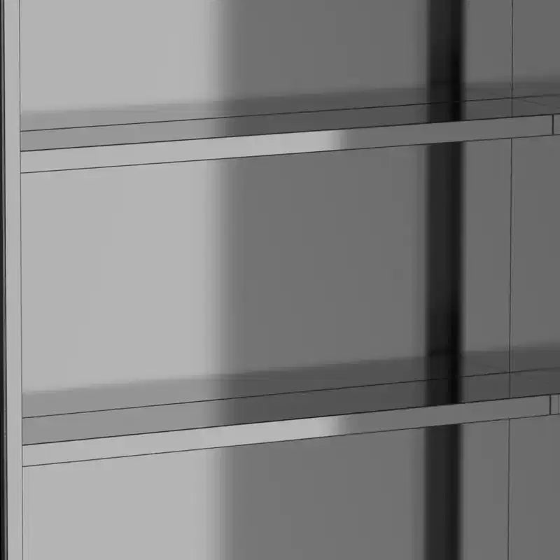 Bathroom Mirrored Cabinet, 24x26 Stainless Steel Frame Medicine Cabinet, Wall-Mounted Storage Organizer with Double Doors