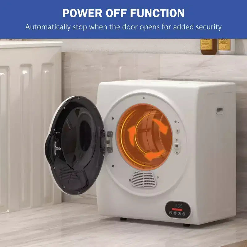 1.5 cu.ft Portable Compact Clothes Laundry Dryer with Intelligent Drying for Apartments Dorms RVs, 850W