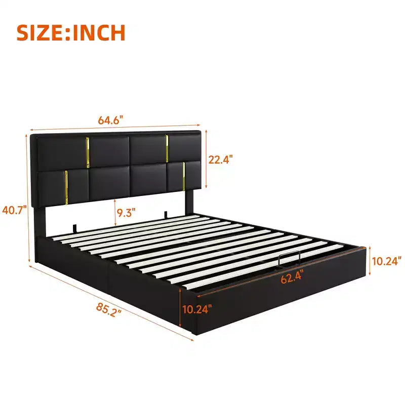 Queen Size House Bed Platform Bed Frame for Kid with Storage, Velvet - ModernLuxe