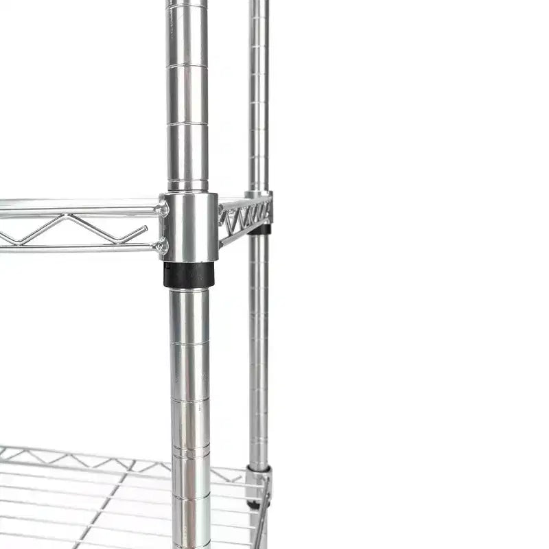 Karl Home 3 Layer Adjustable Kitchen Bakers Rack Microwave Oven Stand Storage Cart, Silver Powder