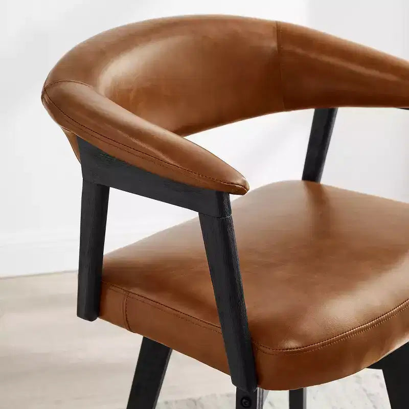 Art Leon Set of 2 Swivel Upholstered Counter Height Barstool