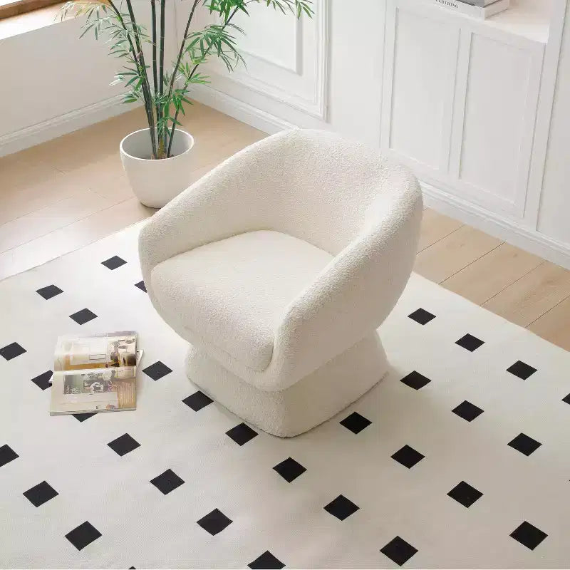 GDFStudio Vesper 28.75 Modern Wooden Upholstered Leisure Accent Chair with Enlarged Square Base