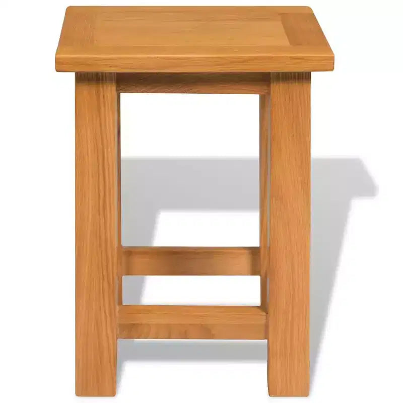 vidaXL End Tables 2 pcs 10.6x9.5x14.6 Solid Oak Wood