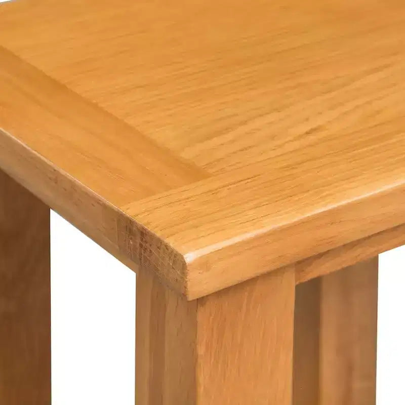 vidaXL End Tables 2 pcs 10.6x9.5x14.6 Solid Oak Wood