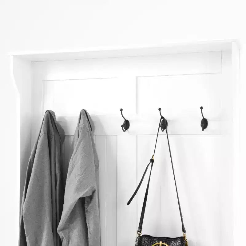 Entryway Hall Tree With Shoe Bench, Coat Rack with Flip Top Storage Bench & 5 Hooks, Coat Rack Storage Shelf for Small Spaces Living Room Hallway