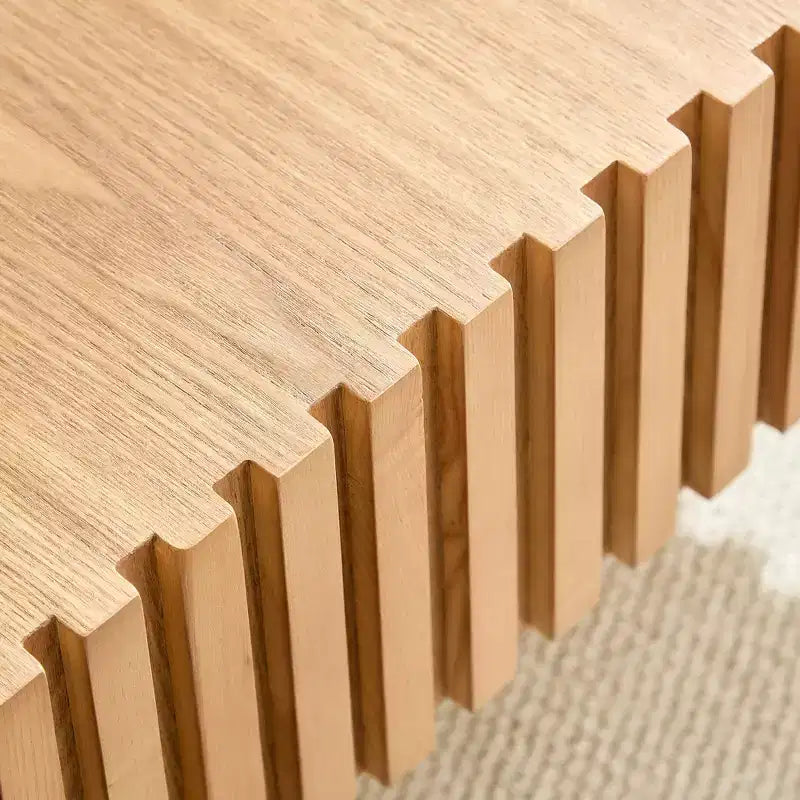 Modern Square Coffee Table Set of 2 Farmhouse Drum Coffee Table Wooden End Table Accent Cocktail Table Center Table - ModernLuxe