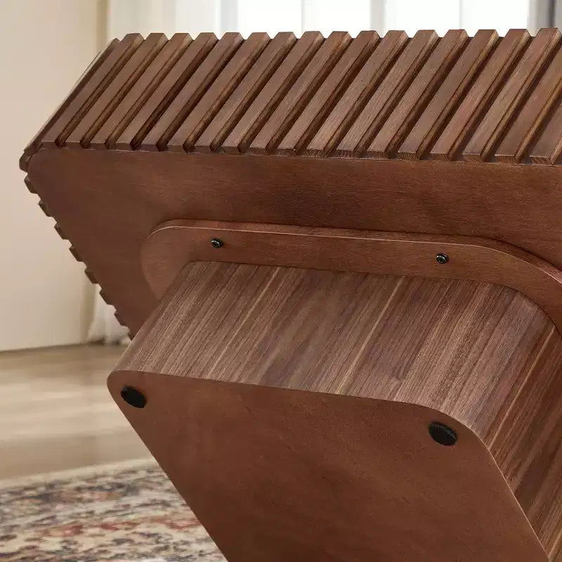Modern Square Coffee Table Set of 2 Farmhouse Drum Coffee Table Wooden End Table Accent Cocktail Table Center Table - ModernLuxe