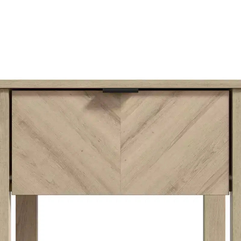 Galano 2-Piece Nightstand Set with Drawer and Open Shelf Storage 16.5 H  15.4 W  23.2 D