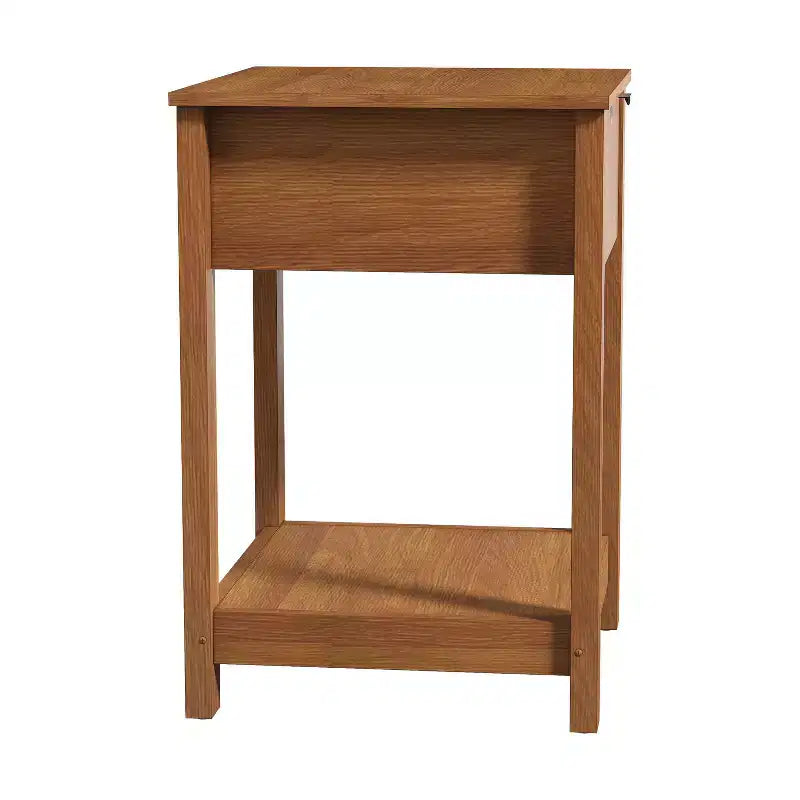 Galano 2-Piece Nightstand Set with Drawer and Open Shelf Storage 16.5 H  15.4 W  23.2 D