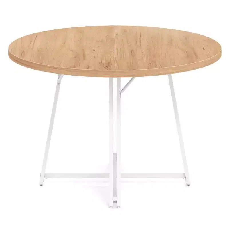 Costway 47 Inch Dining Table w/8 Metal Supporting Legs & Cross Base for Dining Room