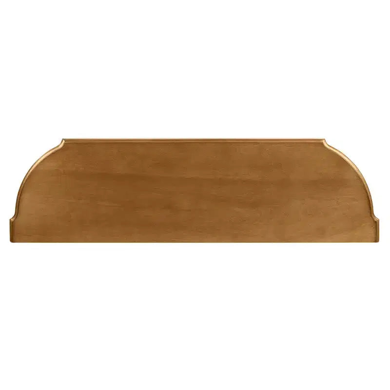 Luxystar 43'' Retro Curved Console Table with 3 Drawers and Storage Shelf for Living Room and Hallway, Brown