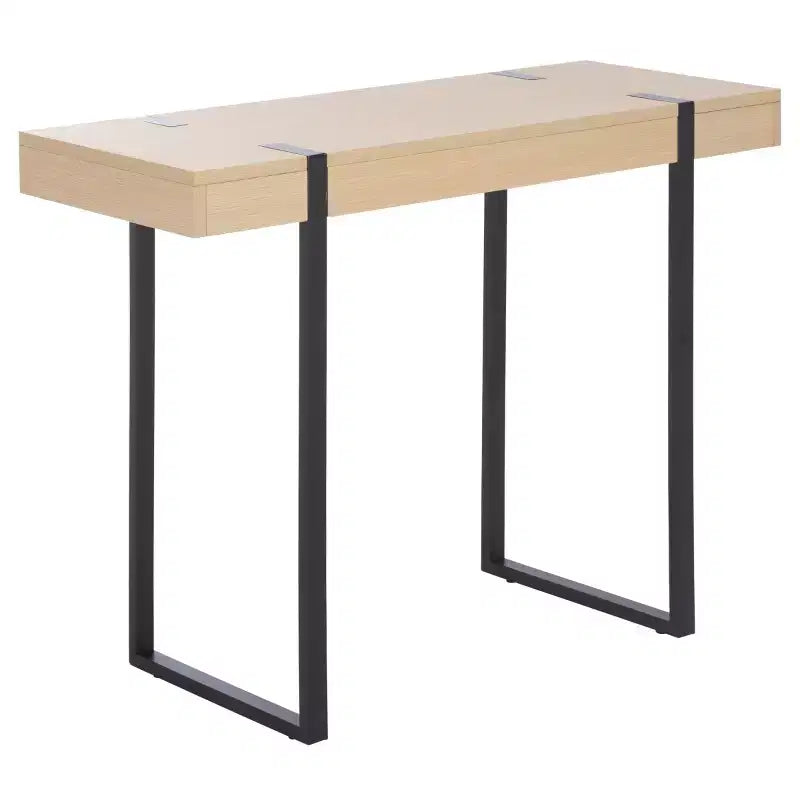 Klausner Console Table - CNS9302A - Sand/Black - Safavieh