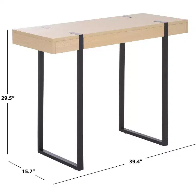 Klausner Console Table - CNS9302A - Sand/Black - Safavieh