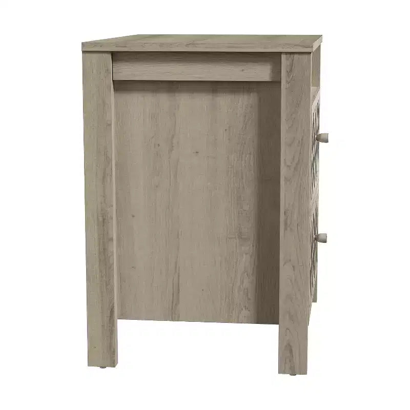Galano Modern 2-Drawer Nightstands with Open Storage 20.9 W  15.7 D  22.7 H