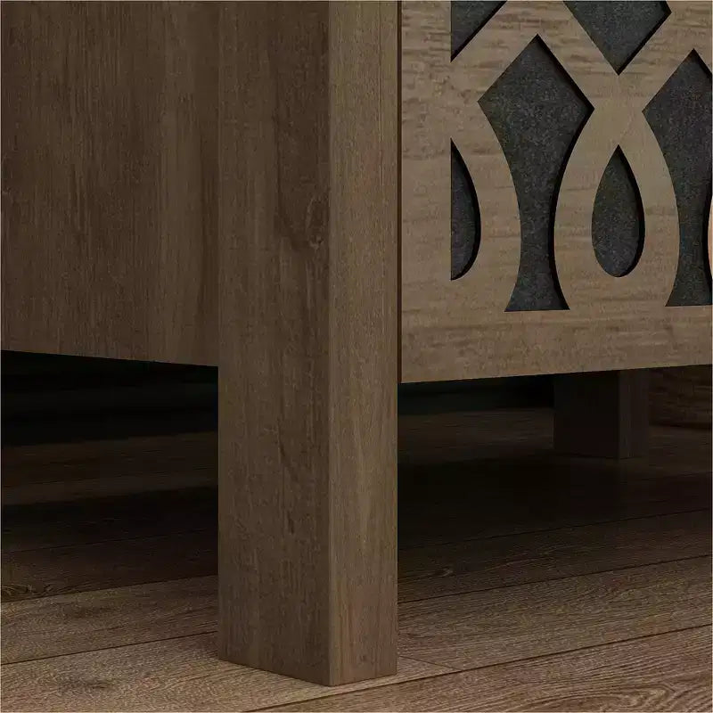 Galano Modern 2-Drawer Nightstands with Open Storage 20.9 W  15.7 D  22.7 H
