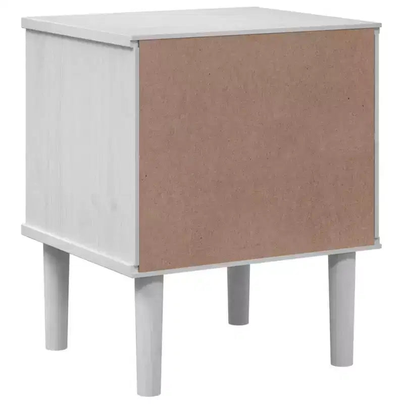 vidaXL Bedside Cabinet Furniture for Bedroom SENJA Rattan Look Solid Wood Pine, Engineered Wood - Nightstand