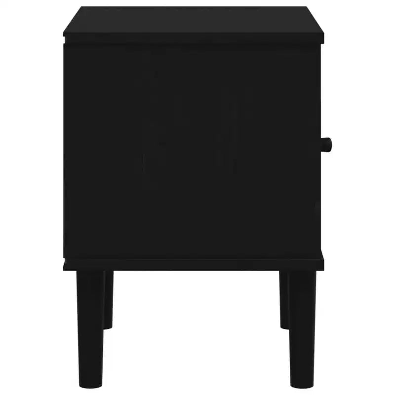 vidaXL Bedside Cabinet Furniture for Bedroom SENJA Rattan Look Solid Wood Pine, Engineered Wood - Nightstand