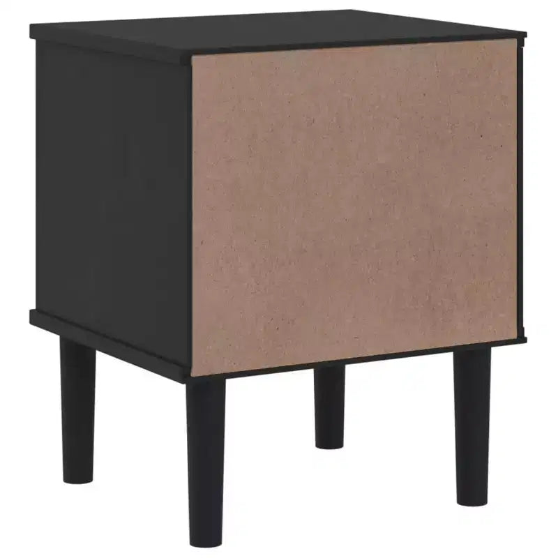 vidaXL Bedside Cabinet Furniture for Bedroom SENJA Rattan Look Solid Wood Pine, Engineered Wood - Nightstand