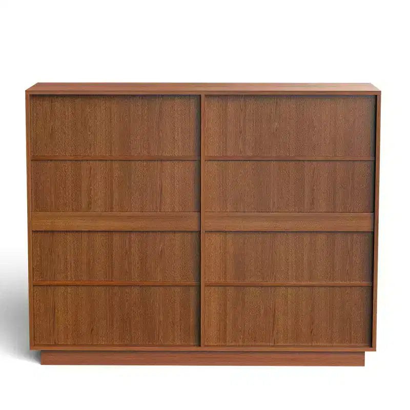 KOLIGEY 8-Drawer Dresser 52W Double Dresser With Waveform Fluted Panel