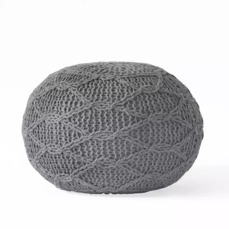 Okak Bean Bag Chair Woven Bean Bag Chair Comfy Floor Chair with Memory Foam Filler, Sofa Chair for Living Room, Bedroom