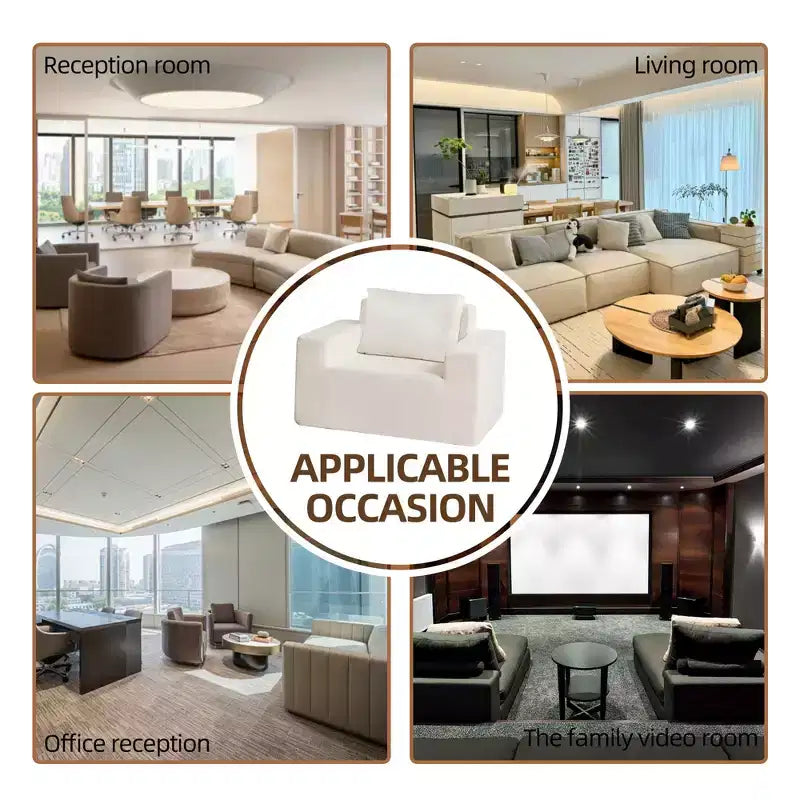 Okak Bean Bag Chair, Large Lazy Sofa Chair Bean Bag Sofa with High-Density Foam and Pillow for Adults, Modern Lounge Chair for Living Room