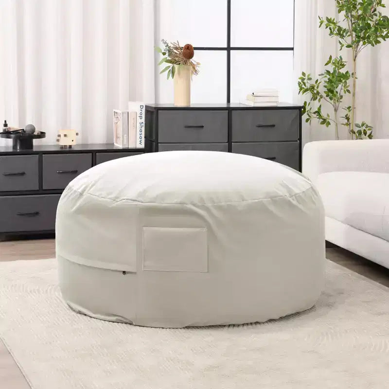 Okak 36/48in Large Bean Bag Chairs with Memory Foam for Adults, Bean Bag Chairs with Removable Washable Cover, Lazy Sofa Couch for Living Room