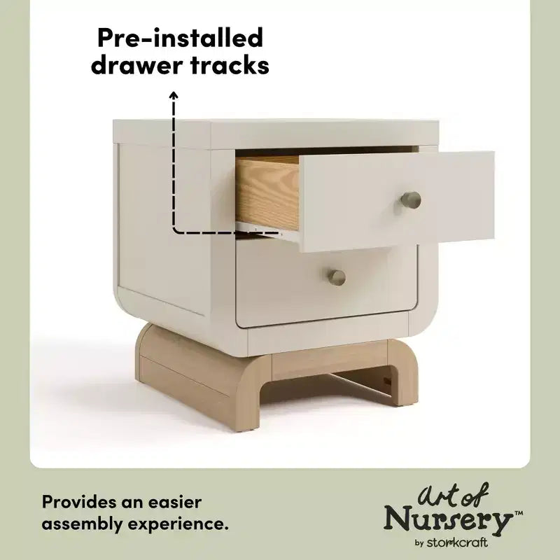 Storkcraft Santorini 2 Drawer Nightstand