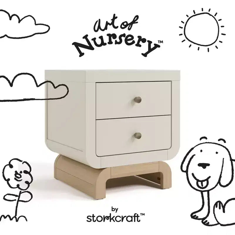Storkcraft Santorini 2 Drawer Nightstand