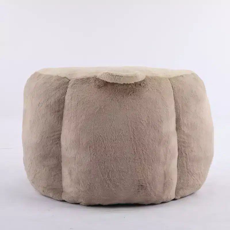 Whisen Oversized Bean Bag Chairs, Multicolor Faux Fur Couch, Large Lounger Sofa Filled with Shredded Sponge, No Assembly Required