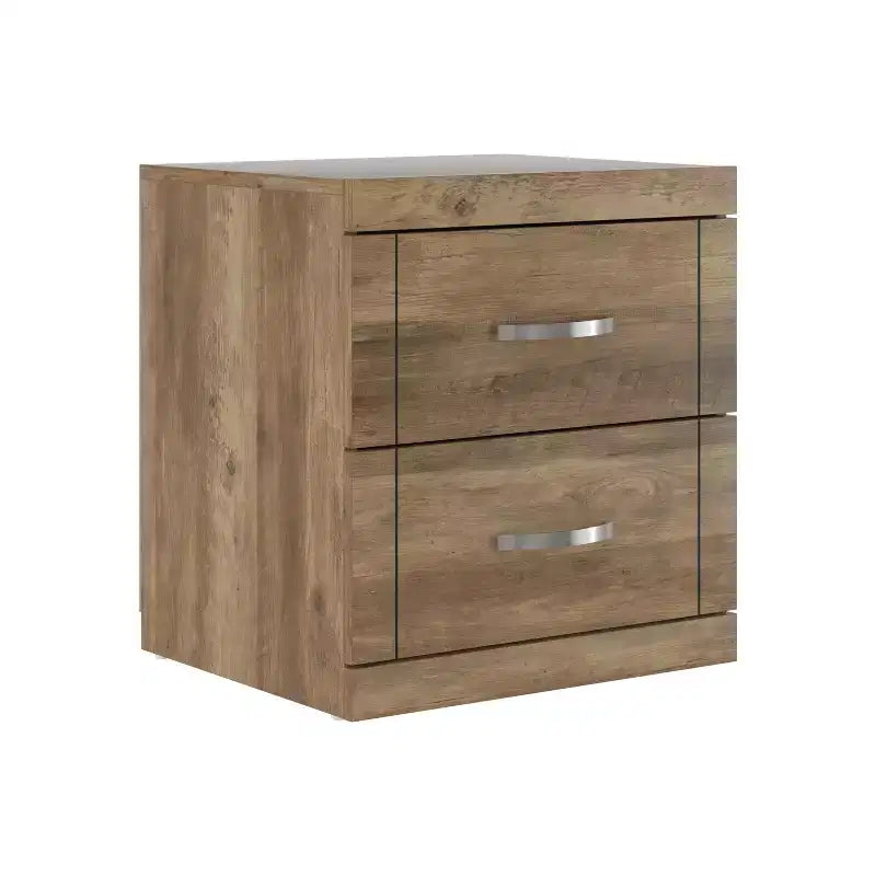 Galano Modern 2-Drawer Nightstand Set of 2 18.9 W  16.3 D  20.3 H