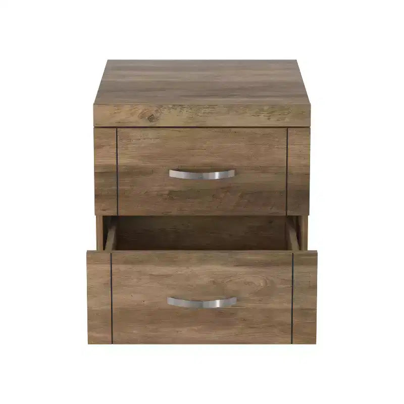 Galano Modern 2-Drawer Nightstand Set of 2 18.9 W  16.3 D  20.3 H