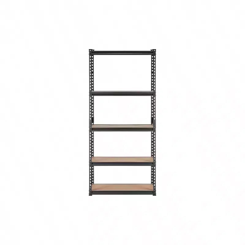 5 - Tier Heavy Duty Metal Shelves 2000 lbs Black Garage Kitchen Pantry Basement Laundry Storage Rack 36x18x72 Inch