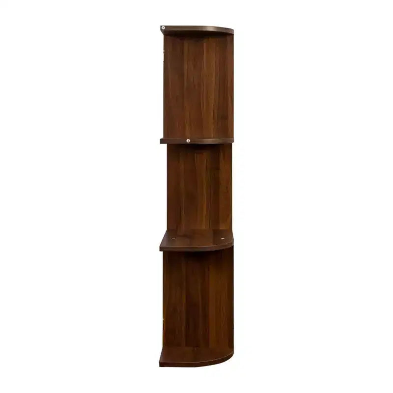 Homy Casa Large Wall-Mounted 3-Tier Wine Rack with Bottle Storage and Display Shelves