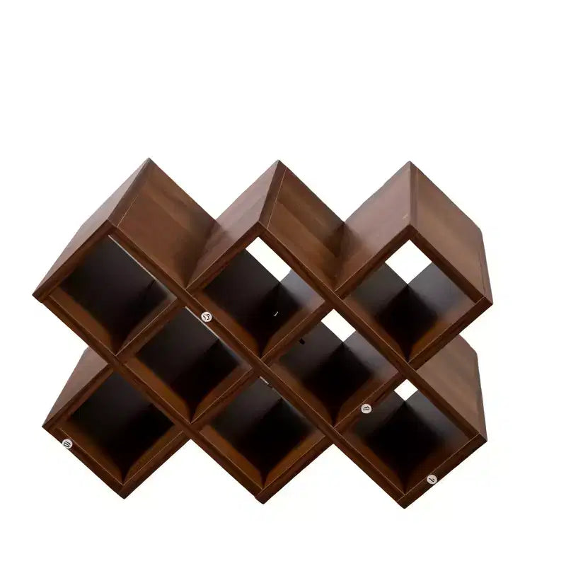Homy Casa Large Wall-Mounted 3-Tier Wine Rack with Bottle Storage and Display Shelves
