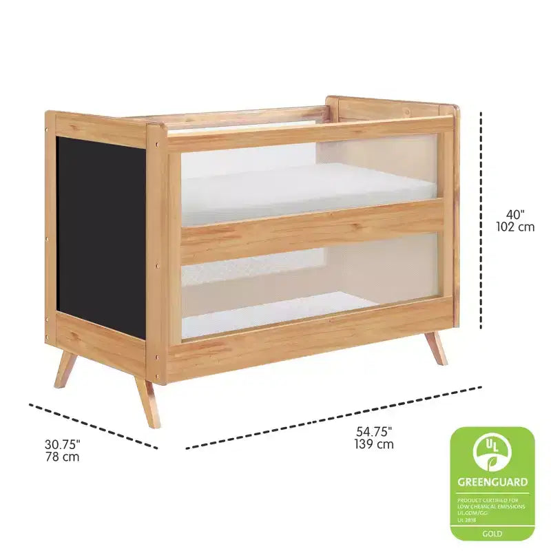 BreathableBaby Breathable Mesh 3-in-1 Convertible Crib, Greenguard Gold Certified