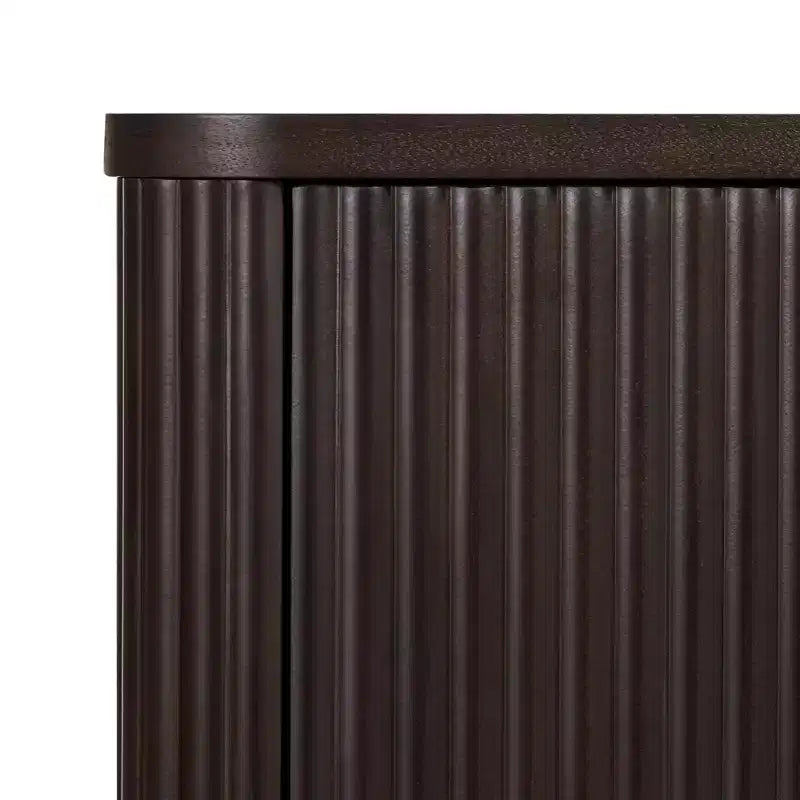 Teamson Home Potomac Modern Boho Solid Wood Sideboard with 3 Drawers, 2 Doors, Adjustable Shelf, & Push to Open Storage
